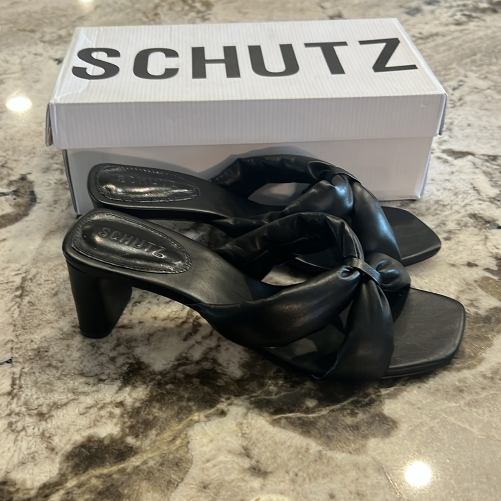 Schutz black Napa leather size 10